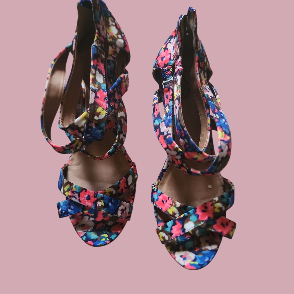 Floral Women's Platform Wedged Sandals